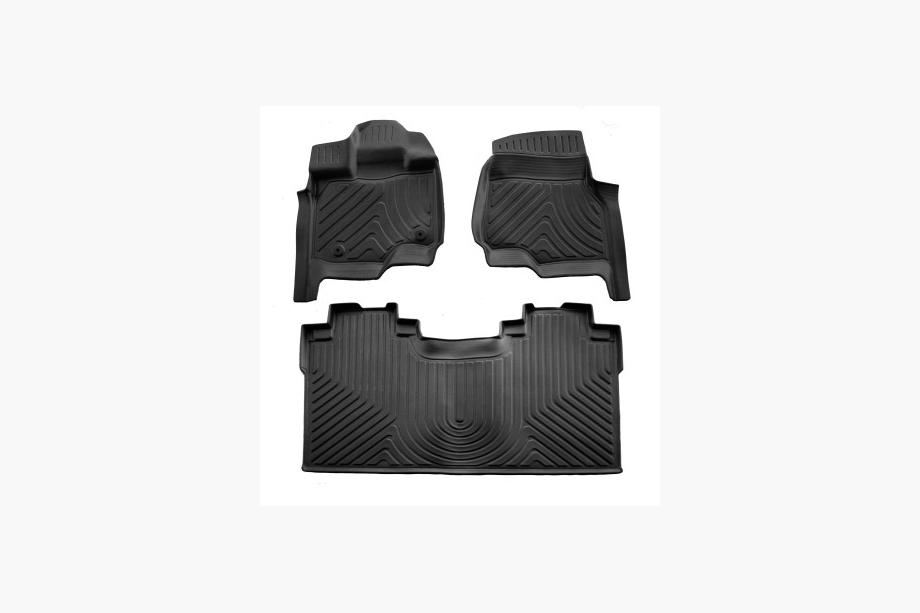 Ford F-150 2014-2021 гг. Коврики резиновые Stingray 3D (Crew Cab, 3 шт) Image