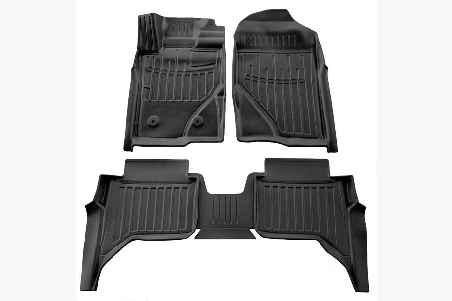 Ford Ranger 2022- гг. Резиновые коврики Stingray 3D (5 шт) Image