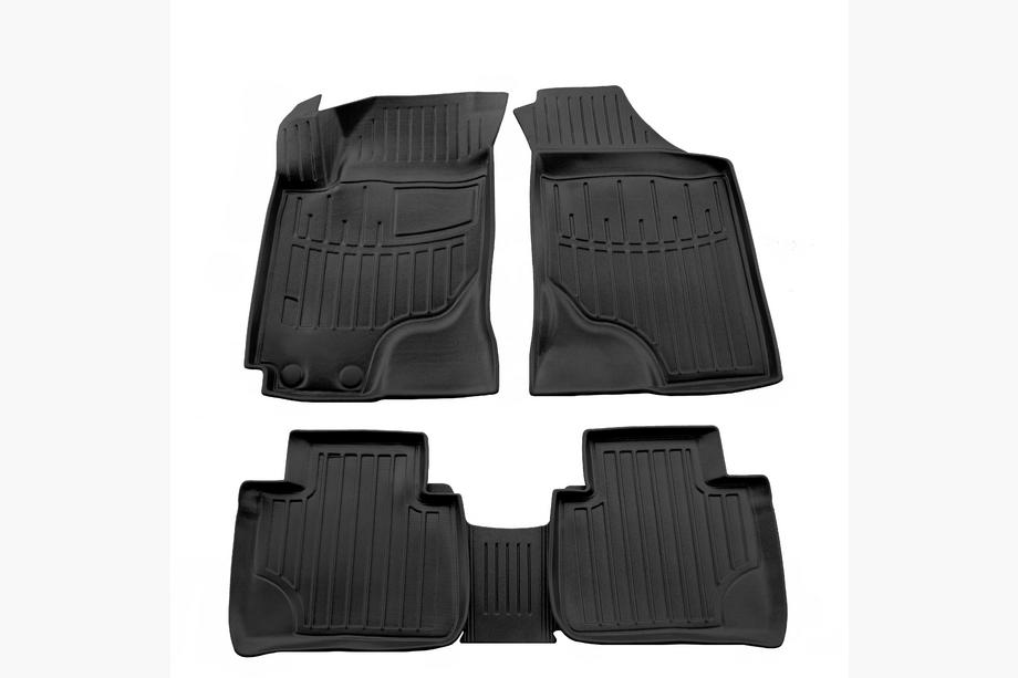 Kia Cerato 1 2004-2009 гг. Резиновые коврики Stingray 3D (5 шт) Image