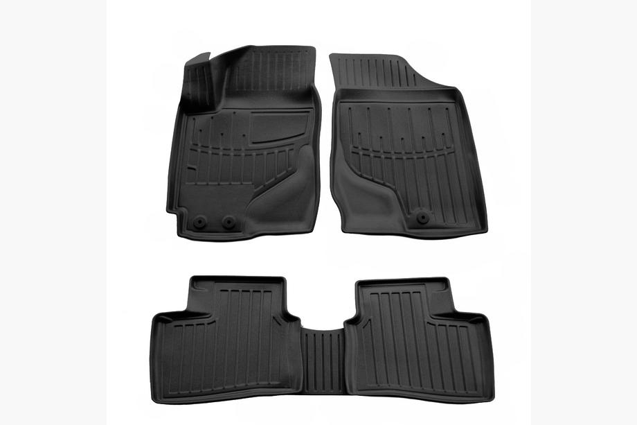 Kia Cerato 2 2010-2013 гг. Резиновые коврики Stingray 3D (5 шт) Image