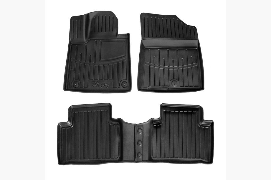 Kia Sorento IV MQ4 2020- гг. Резиновые коврики Stingray 3D (4 шт) Image