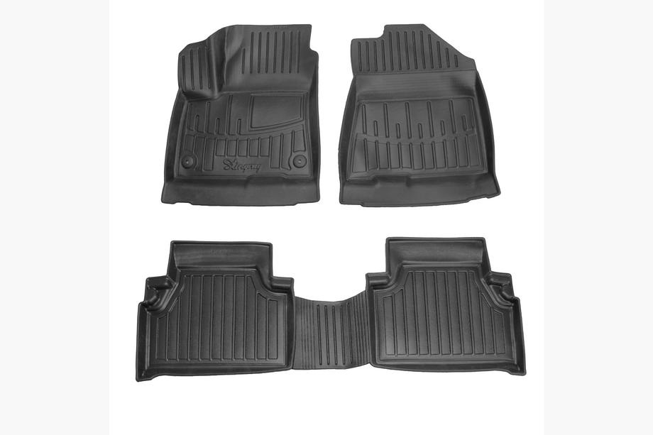 Kia Soul III 2019- гг. Резиновые Коврики Stingray 3D (Для EV, 5 шт) Image