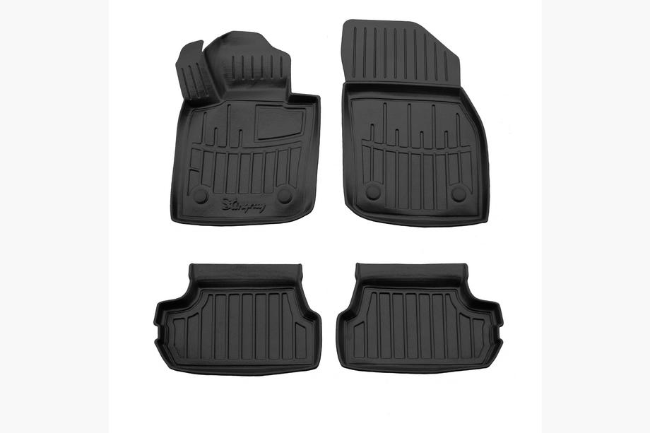 Mini Cooper F55/56/57 2014-2023 гг. Резиновые коврики Stingray 3D (3-дверный, 4 шт.) Фото 1