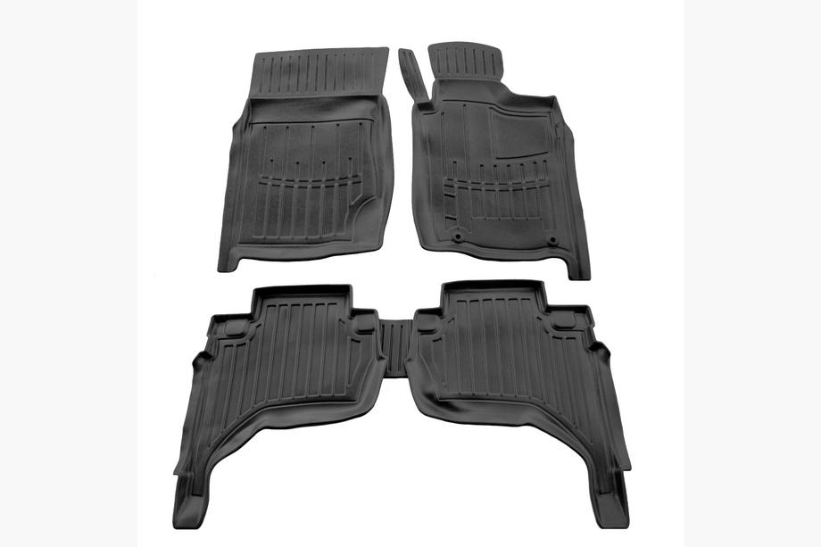 Mitsubishi L200 2006-2015 гг. Коврики резиновые Stingray 3D Правый руль, комплект 5 шт Фото 1