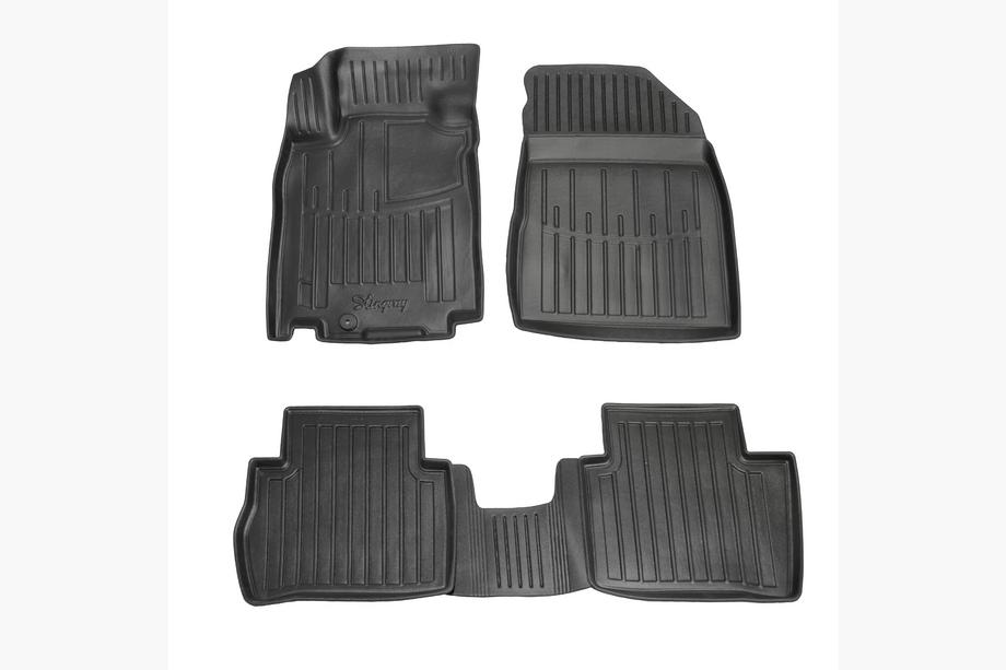 Nissan Tiida 2004-2011 гг. Резиновые коврики Stingray 3D (4 шт) Image