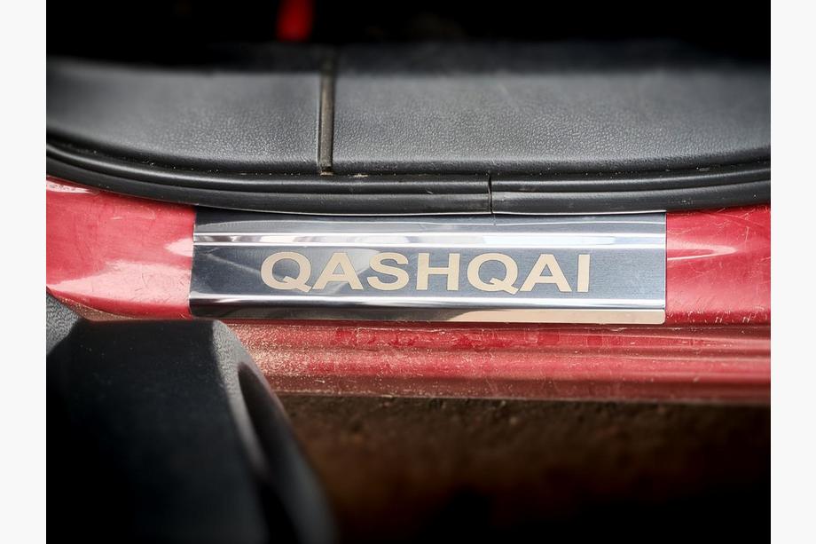 Nissan Qashqai 2010-2014 гг. Накладки на пороги Carmos V1 нержавейка комплект 4 шт Фото 4