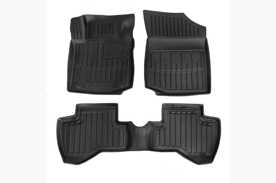 Toyota Aygo 2007-2014 гг. Резиновые коврики Stingray 3D (3 шт) Image