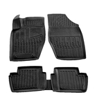 Citroen C-4 2004-2010 гг. Резиновые коврики Stingray 3D (5 шт) фото 1