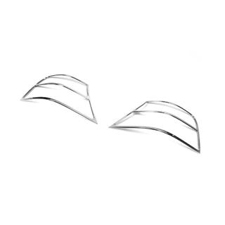 Хром Накладки на Задние Фонари (2 шт, пластик) Volkswagen Golf 4 1997-2006 гг. фото 2