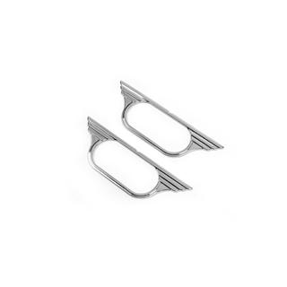 Хромированные накладки на поворотники Libao V1 (2 шт, пластик) Volkswagen T5 Transporter 2003-2010 гг. фото 2