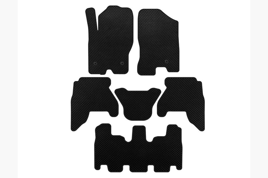 Nissan Pathfinder R51 2005-2014 гг. Коврики EVA (3 ряда, Черный) Image