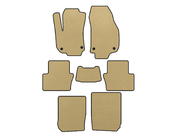 Opel Zafira B 2005-2011 гг. Коврики EVA (3 ряда, Бежевые) фото 1