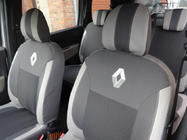 Renault Lodgy 2013-2022 гг. Авточехлы (Эко-кожа↗Ткань, Premium) фото 5