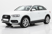 Audi Q3 2011-2019 гг. Боковые пороги Bosphorus Black (2 шт., алюминий) фото 1