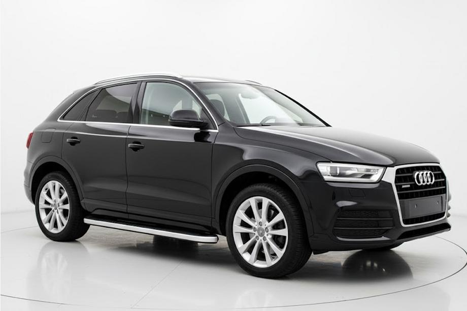 Audi Q3 2011-2019 гг. Боковые Подножки Tayga (2 шт., Алюминий) Image