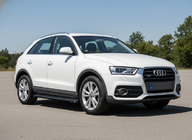 Audi Q3 2011-2019 гг. Боковые Подножки RedLine Black (2 шт., Алюминий) фото 1