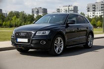 Audi Q5 2008-2017 гг. Боковые Подножки Allmond Black (2 шт., Алюминий) фото 1