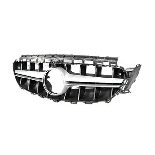 Передняя решетка в стиле E63 AMG Silver (для Avantgarde/AMG-Line/E43/E53 2016-2020) фото 2