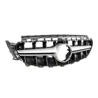 Передняя решетка в стиле E63 AMG Silver (для Avantgarde/AMG-Line/E43/E53 2016-2020) фото 3