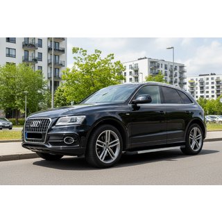 Боковые пороги RedLine V1 (2 шт., алюминий) Audi Q5 2008-2017 гг. фото 1