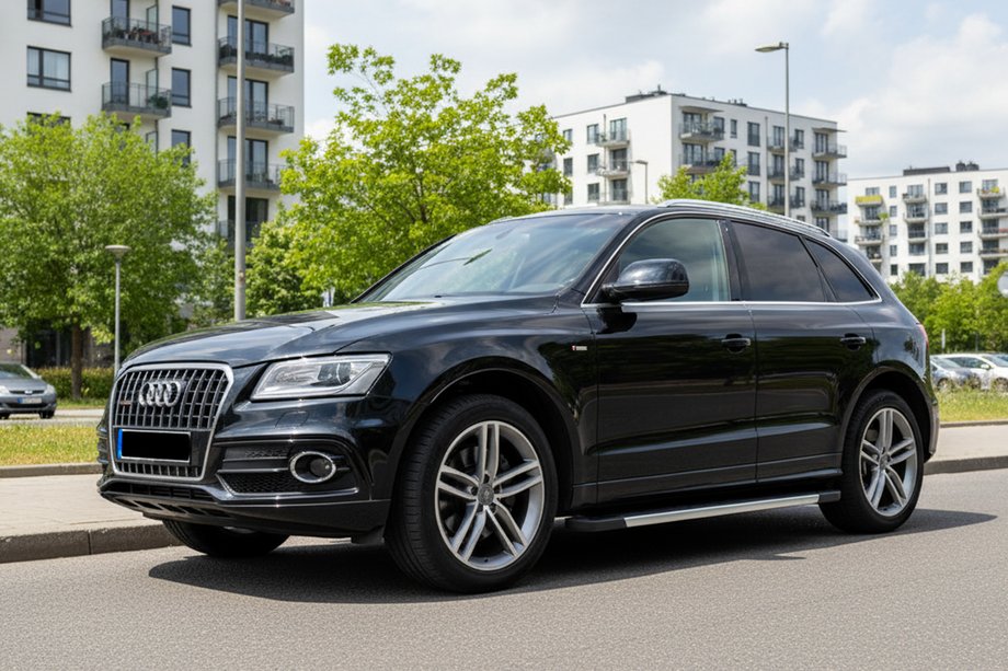 Audi Q5 2008-2017 гг. Боковые пороги RedLine V1 (2 шт., алюминий) Image