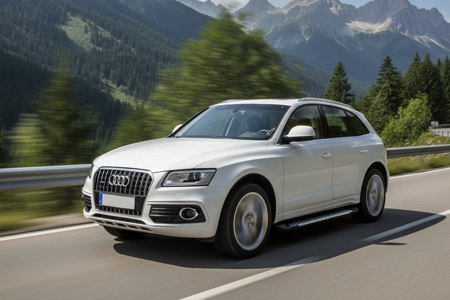 Audi Q5 2008-2017 гг. Боковые Подножки Line (2 шт., Алюминий) Image