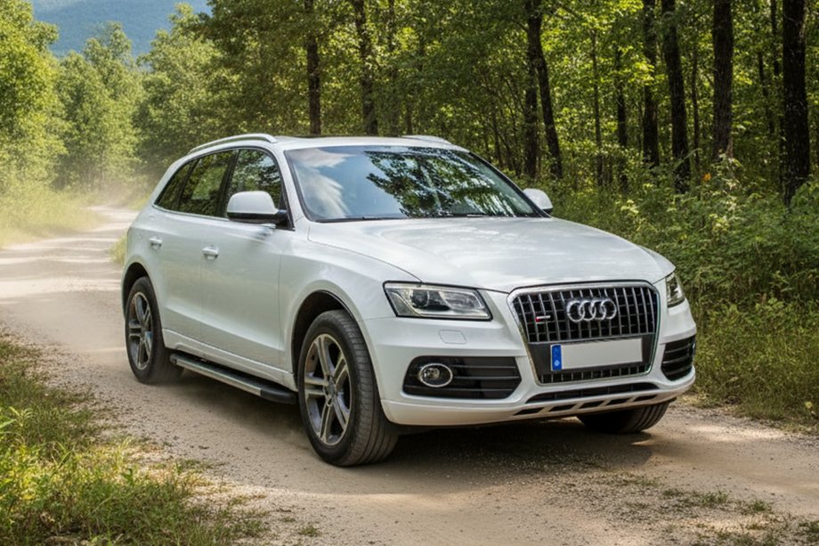 Audi Q5 2008-2017 гг. Боковые Подножки Duru (2 шт., Алюминий) Image