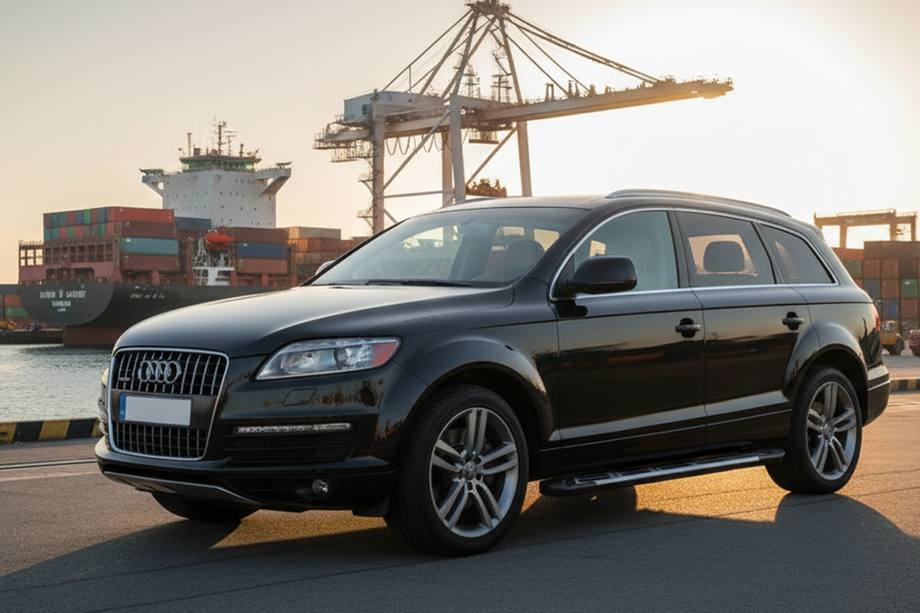 Audi Q7 2005-2015 гг. Боковые Подножки Sunrise (2 шт., Алюминий) Image