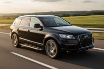 Audi Q7 2005-2015 гг. Боковые пороги RedLine V1 (2 шт., алюминий) фото 1