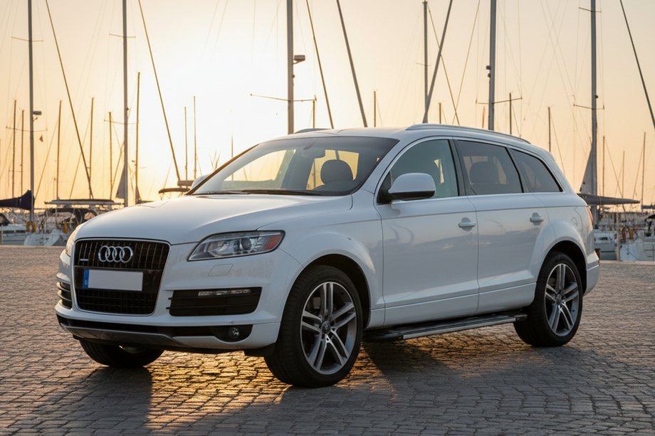 Audi Q7 2005-2015 гг. Боковые Подножки Rainbow (2 шт., Алюминий) Image