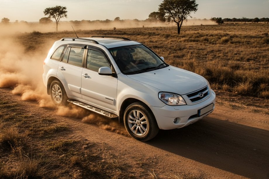 Chery Tiggo 1 2005-2016 гг. Боковые Подножки Sunrise (2 шт., Алюминий) Image