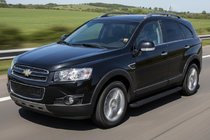 Chevrolet Captiva 2006-2019 гг. Боковые Подножки Allmond Black (2 шт., Алюминий) фото 1