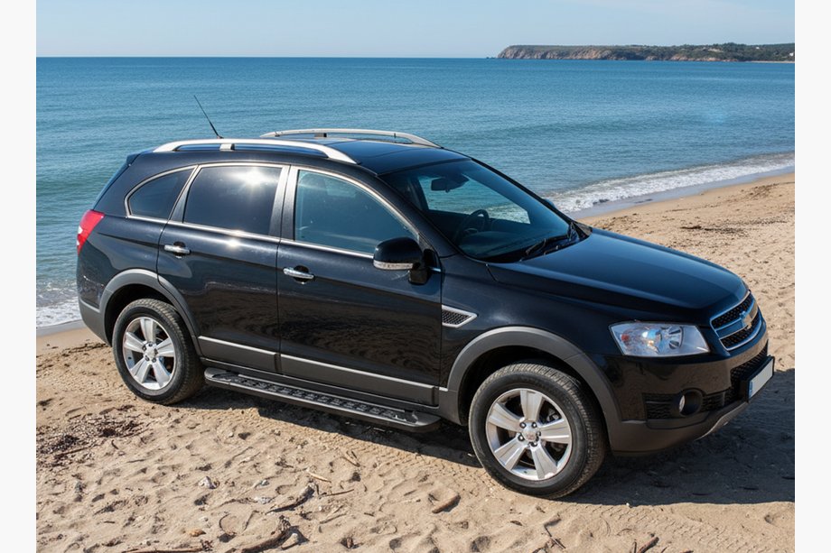 Chevrolet Captiva 2006-2019 гг. Боковые Подножки RedLine Black (2 шт., Алюминий) 2006-2015 Фото 2