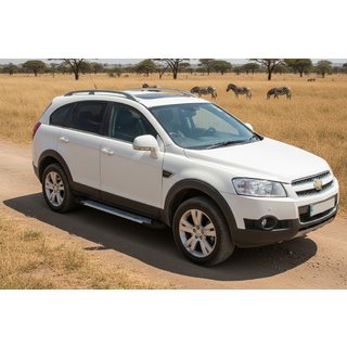 Боковые Подножки Line (2 шт., Алюминий) Chevrolet Captiva 2006-2019 гг. фото 1