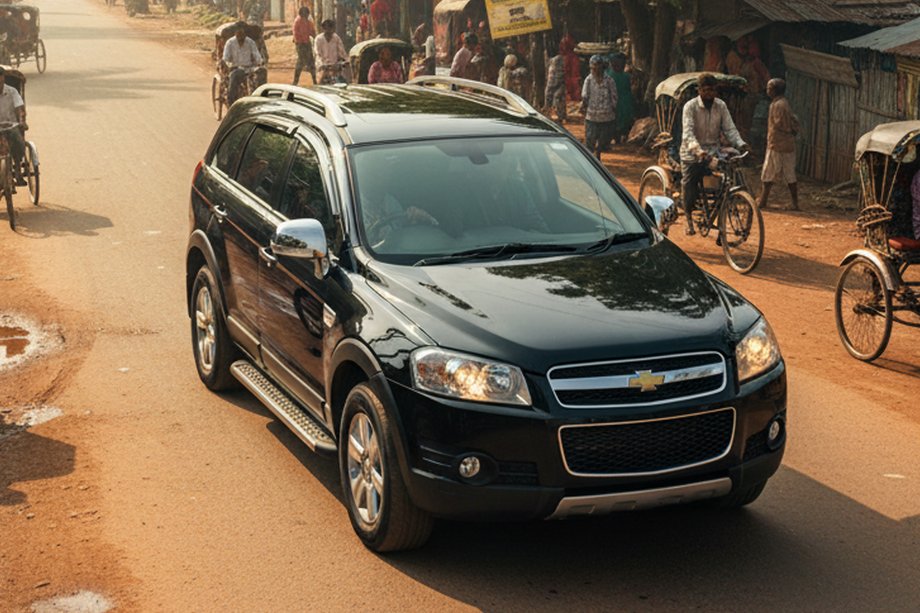 Chevrolet Captiva 2006-2019 гг. Боковые Подножки Maydos V1 (2 шт., Алюминий и Нержавейка) Image