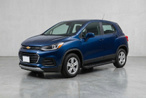 Chevrolet Trax 2012-2023 гг. Боковые Подножки Allmond Black (2 шт., Алюминий) фото 1