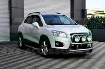 Chevrolet Trax 2012-2023 гг. Боковые Подножки Fullmond (2 шт., Алюминий) фото 6