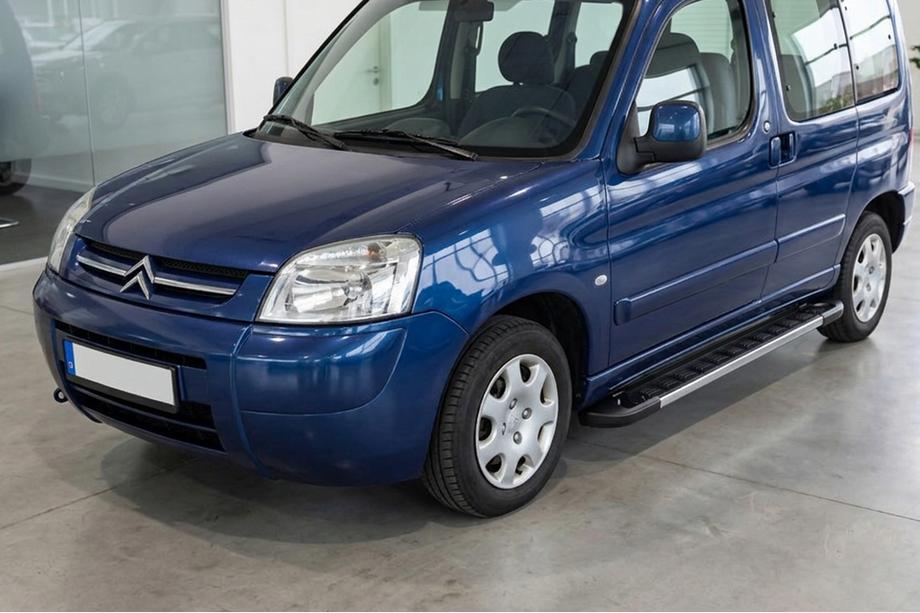 Citroen Berlingo 1996-2008 гг. Боковые пороги RedLine V1 (2 шт., алюминий) Image