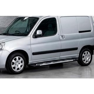 Боковые Подножки Sunrise (2 шт., Алюминий) Peugeot Partner 1996-2008 гг. фото 1