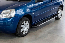 Peugeot Partner 1996-2008 гг. Боковые пороги RedLine V1 (2 шт., алюминий) фото 1