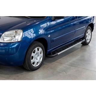 Боковые пороги RedLine V1 (2 шт., алюминий) Peugeot Partner 1996-2008 гг. фото 1