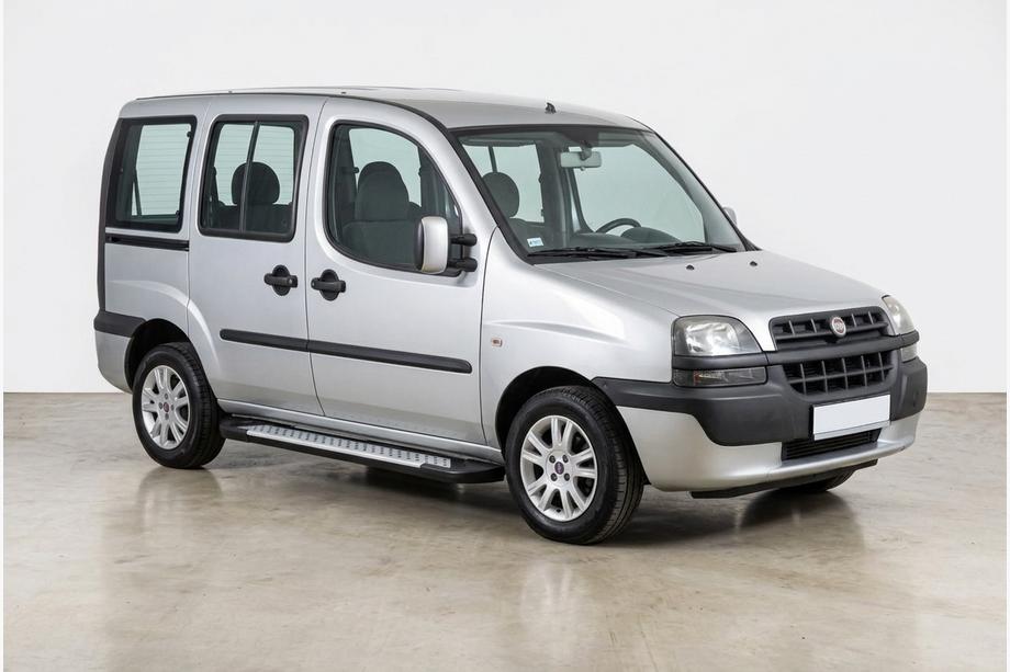 Fiat Doblo I 2001-2005 гг. Боковые Подножки Allmond Grey (2 шт., Алюминий) Фото 1