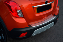 Chevrolet Trax 2012-2023 гг. Накладка на задний бампер OmsaLine Нержавейка фото 2