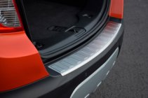 Chevrolet Trax 2012-2023 гг. Накладка на задний бампер OmsaLine Нержавейка фото 1