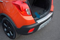 Chevrolet Trax 2012-2023 гг. Накладка на задний бампер OmsaLine Нержавейка фото 7
