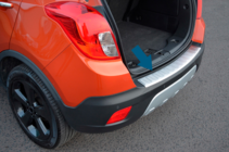 Chevrolet Trax 2012-2023 гг. Накладка на задний бампер OmsaLine Нержавейка фото 7