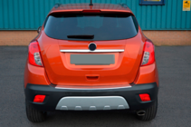 Chevrolet Trax 2012-2023 гг. Накладка на задний бампер OmsaLine Нержавейка фото 3