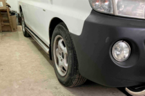 Hyundai H200, H1, Starex 1998-2007 гг. Боковые трубы BB002 (2 шт., нержавейка) фото 3