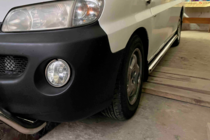 Hyundai H200, H1, Starex 1998-2007 гг. Боковые трубы BB002 (2 шт., нержавейка) фото 1