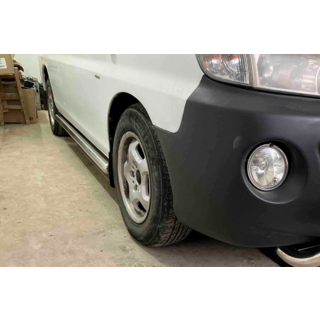 Боковые трубы BB002 (2 шт., нержавейка) Hyundai H200, H1, Starex 1998-2007 гг. фото 3